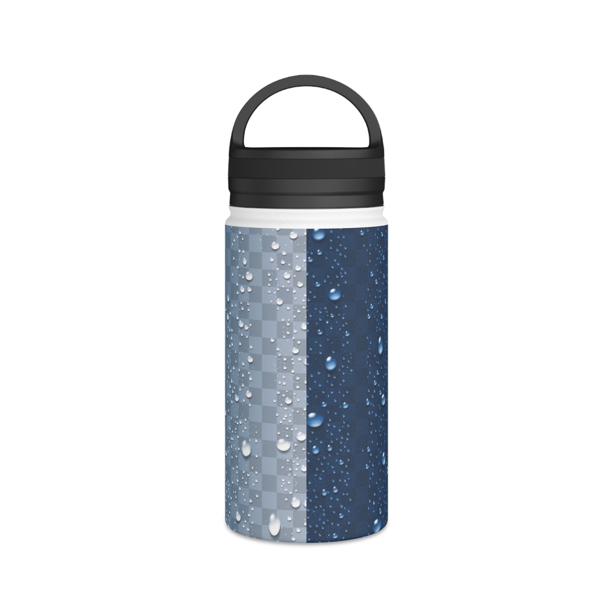 "Droplet" Stainless Steel Water Bottle, Handle Lid