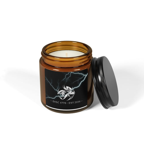 "Bolt" Scented Soy Candle (Multi-Size, Amber Jar)