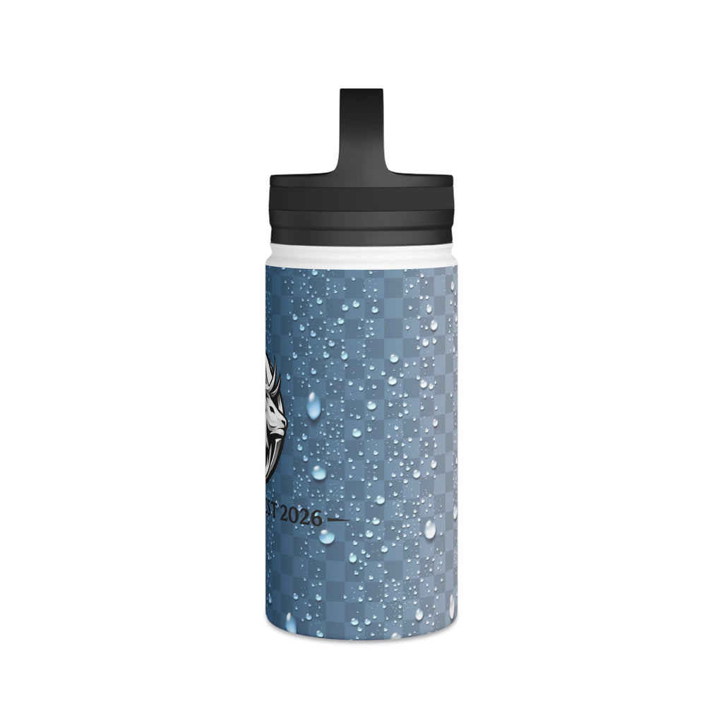 "Droplet" Stainless Steel Water Bottle, Handle Lid