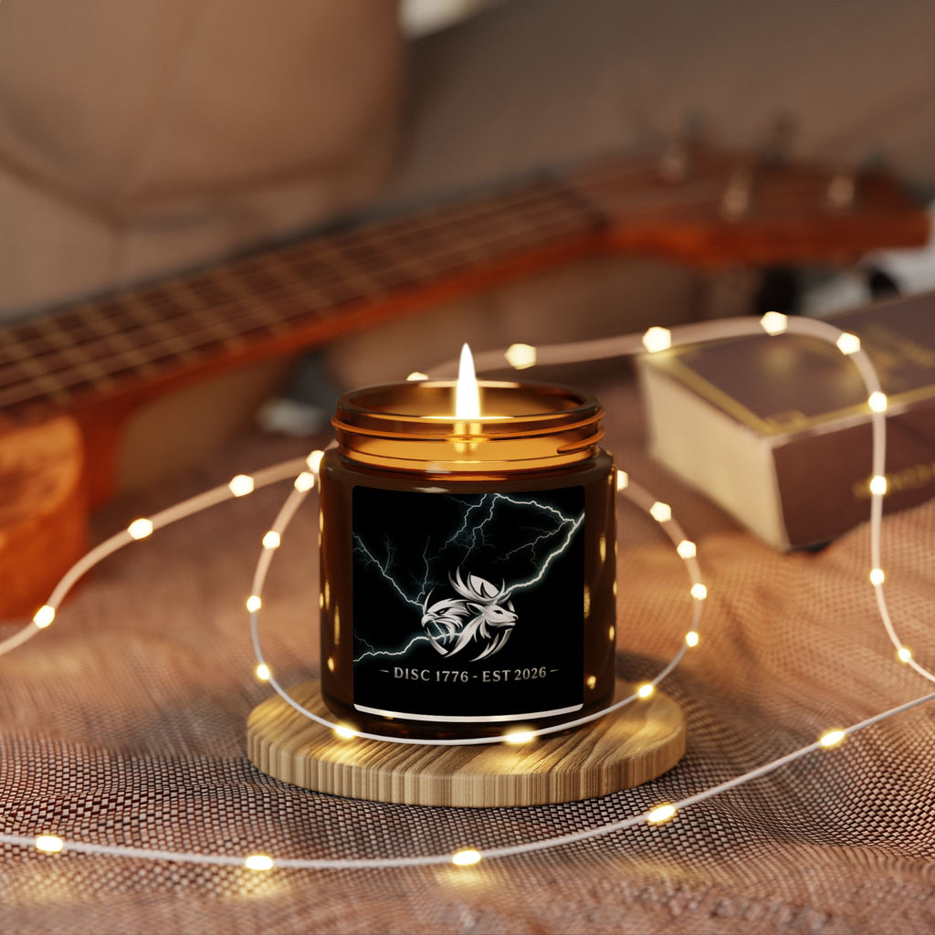 "Bolt" Scented Soy Candle (Multi-Size, Amber Jar)