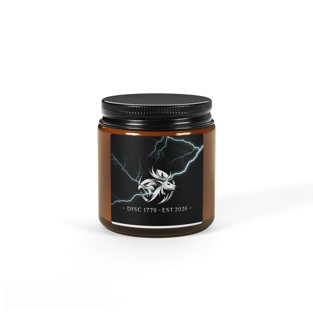 "Bolt" Scented Soy Candle (Multi-Size, Amber Jar)